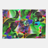 Elektronisch planetarium met groene tinten theedoek (Horizontaal)