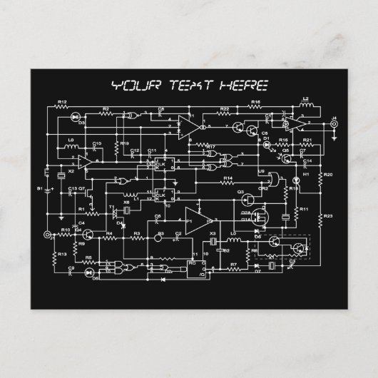 elektronisch project briefkaart (Voorkant)