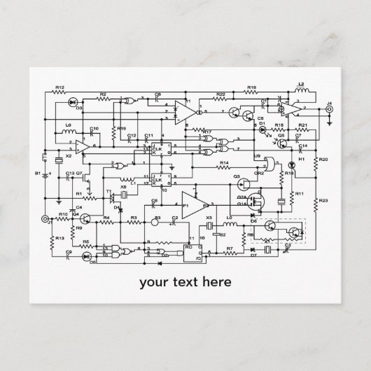 elektronisch project briefkaart (Voorkant)