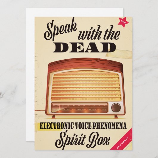 Elektronisch spraakfenomeen Ghost-jacht AD. (Voorkant / Achterkant)