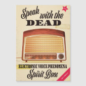 Elektronisch stemfenomeen Spookjacht advertentie. (Voorkant)