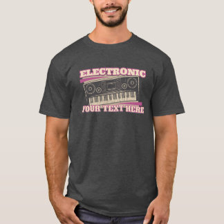 Elektronisch synthesizer T-shirt met aangepaste te