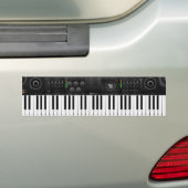 Elektronisch toetsenbord bumpersticker (Op auto)