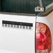 Elektronisch toetsenbord bumpersticker (Op Truck)