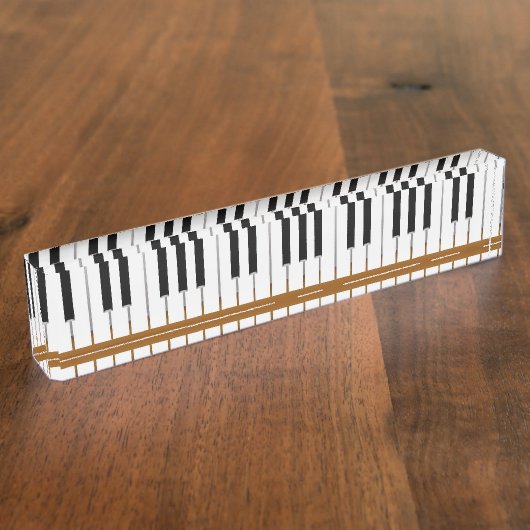 Elektronisch toetsenbord naambordje (Zijkant)