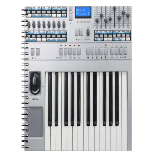 Elektronisch toetsenbord notitieboek (Voorkant)