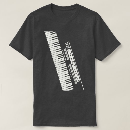 Elektronisch toetsenbord t-shirt (Design voorkant)
