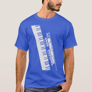 Elektronisch toetsenbord t-shirt