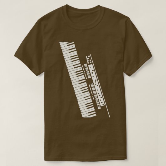 Elektronisch toetsenbord t-shirt (Design voorkant)