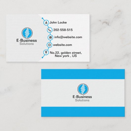 Elektronisch Visitekaartje (Voorkant / Achterkant)