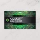 Elektronisch Visitekaartje met chipstijl (Achterkant)