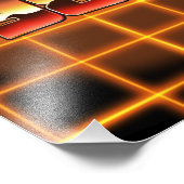 Elektronische 1980 foto afdruk (Hoek)