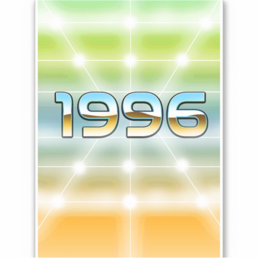 Elektronische 1996 sticker (Voorkant)