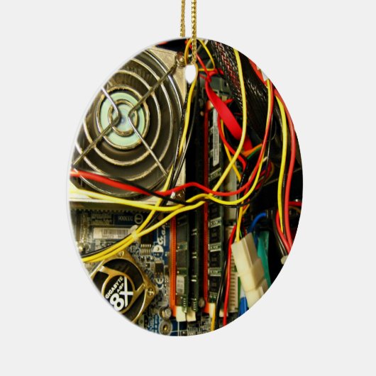 Elektronische aansluiting van computermainboard keramisch ornament (Rechts)