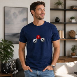 Elektronische binding van water- Navy Blue Heren T T-shirt