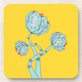 Elektronische bloemen vrouwen in STEM Bier Onderzetter