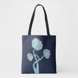 Elektronische bloemen vrouwen in STEM Tote Bag