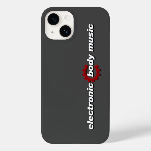 Elektronische Body Music EBM-belettering Case-Mate iPhone Case (Achterkant)