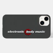 Elektronische Body Music EBM-belettering Case-Mate iPhone Case (Achterkant (horizontaal))