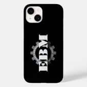 Elektronische Body Music EBM-belettering Case-Mate iPhone Case (Achterkant)