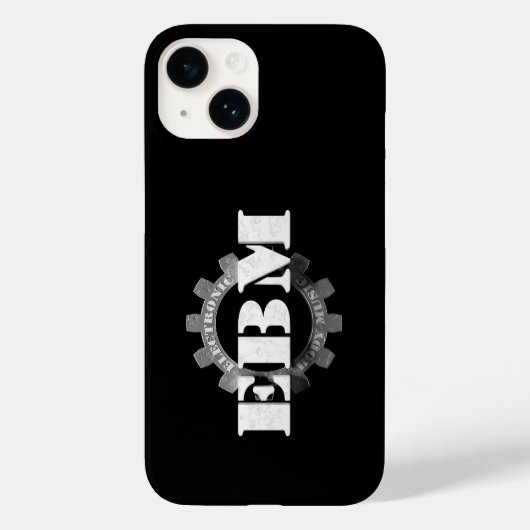 Elektronische Body Music EBM-belettering Case-Mate iPhone Case (Achterkant)