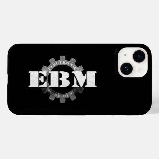 Elektronische Body Music EBM-belettering Case-Mate iPhone Case (Achterkant (horizontaal))