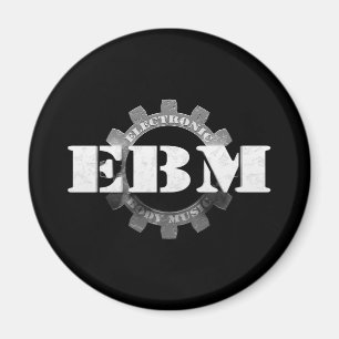 Elektronische Body Music EBM-belettering Magneet
