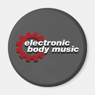 Elektronische Body Music EBM-belettering Magneet