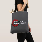 Elektronische Body Music EBM-belettering Tote Bag (Dichtbij)