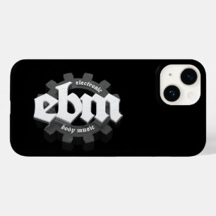 Elektronische Body Music EBM-belettering V3 grijs Case-Mate iPhone 14 Hoesje