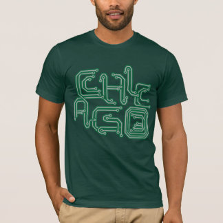 Elektronische Chicago PCB T - Donkergroen T-shirt