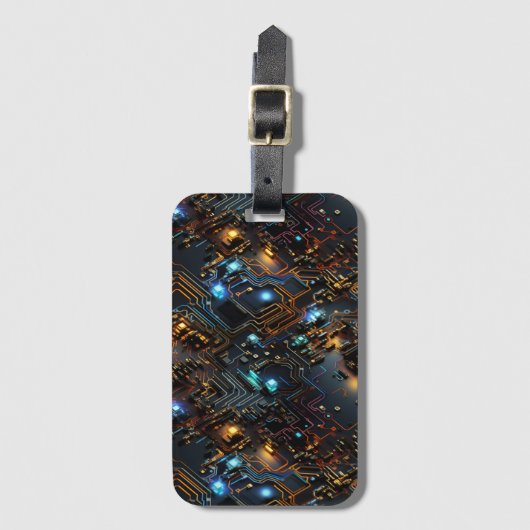 Elektronische Circuit Bagagelabel (Voorkant (verticaal))