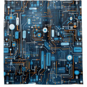 Elektronische Circuit Douchegordijn (Voorkant)