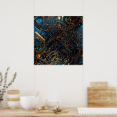 Elektronische Circuit Poster (Keuken)