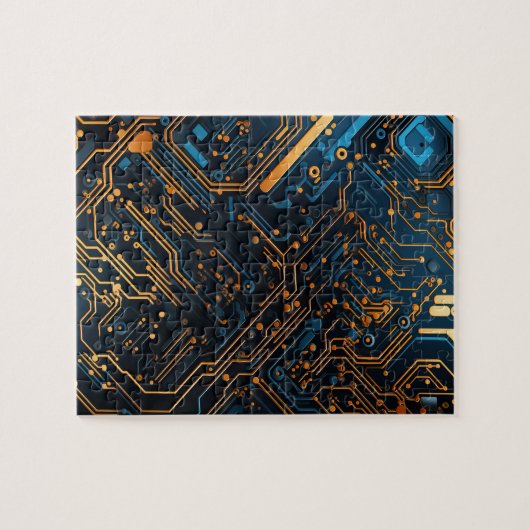 Elektronische Circuit puzzel Legpuzzel (Horizontaal)