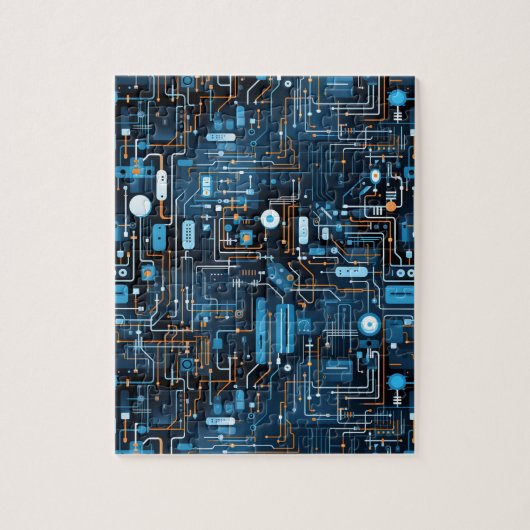 Elektronische Circuit puzzel Legpuzzel (Verticaal)