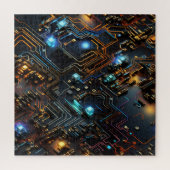 Elektronische Circuit puzzel Legpuzzel (Verticaal)