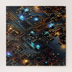 Elektronische Circuit puzzel Legpuzzel