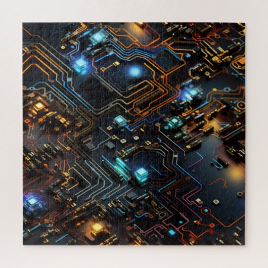 Elektronische Circuit puzzel Legpuzzel (Verticaal)