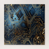 Elektronische Circuit puzzel Legpuzzel (Horizontaal)