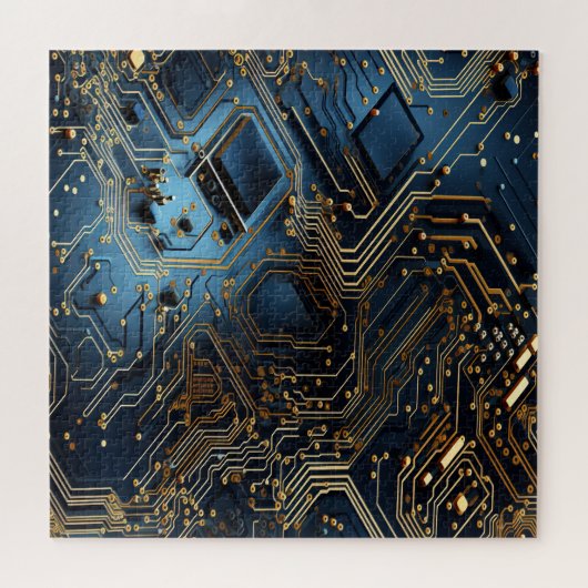 Elektronische Circuit puzzel Legpuzzel (Horizontaal)