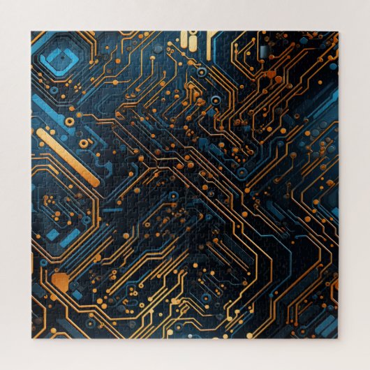 Elektronische Circuit puzzel Legpuzzel (Verticaal)