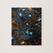 Elektronische Circuit puzzel Legpuzzel (Verticaal)