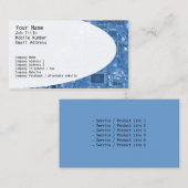 Elektronische Circuits Blauw Visitekaartje (Voorkant / Achterkant)