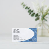 Elektronische Circuits Blauw Visitekaartje (Staand voorkant)