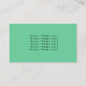 Elektronische Circuits Groen Visitekaartje (Achterkant)