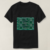 Elektronische circuits op printkaart-pcb's t-shirt (Design voorkant)
