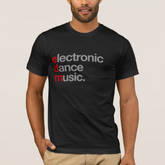 elektronische dansmuziek. t-shirt