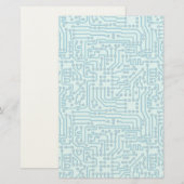 Elektronische digitale circuitkaart briefpapier (Voorkant / Achterkant)