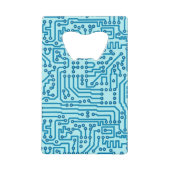 Elektronische digitale circuitkaart creditkaart flessenopener (Voorkant)